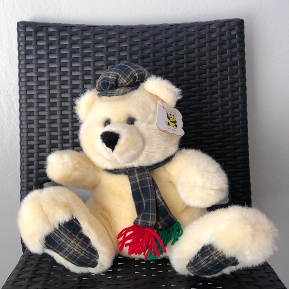 vintage 1992 joy toy teddy bear stuffed animal